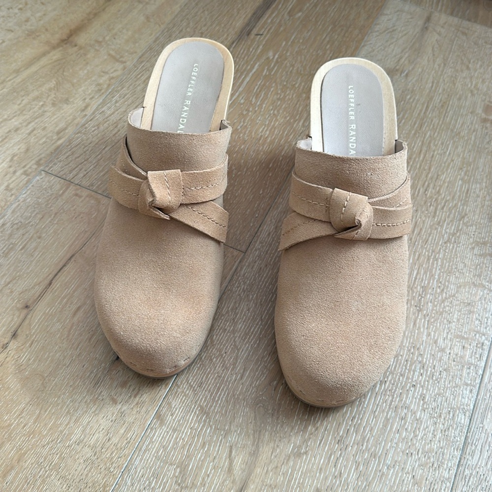 Loeffler Randall Suede Clogs 9
